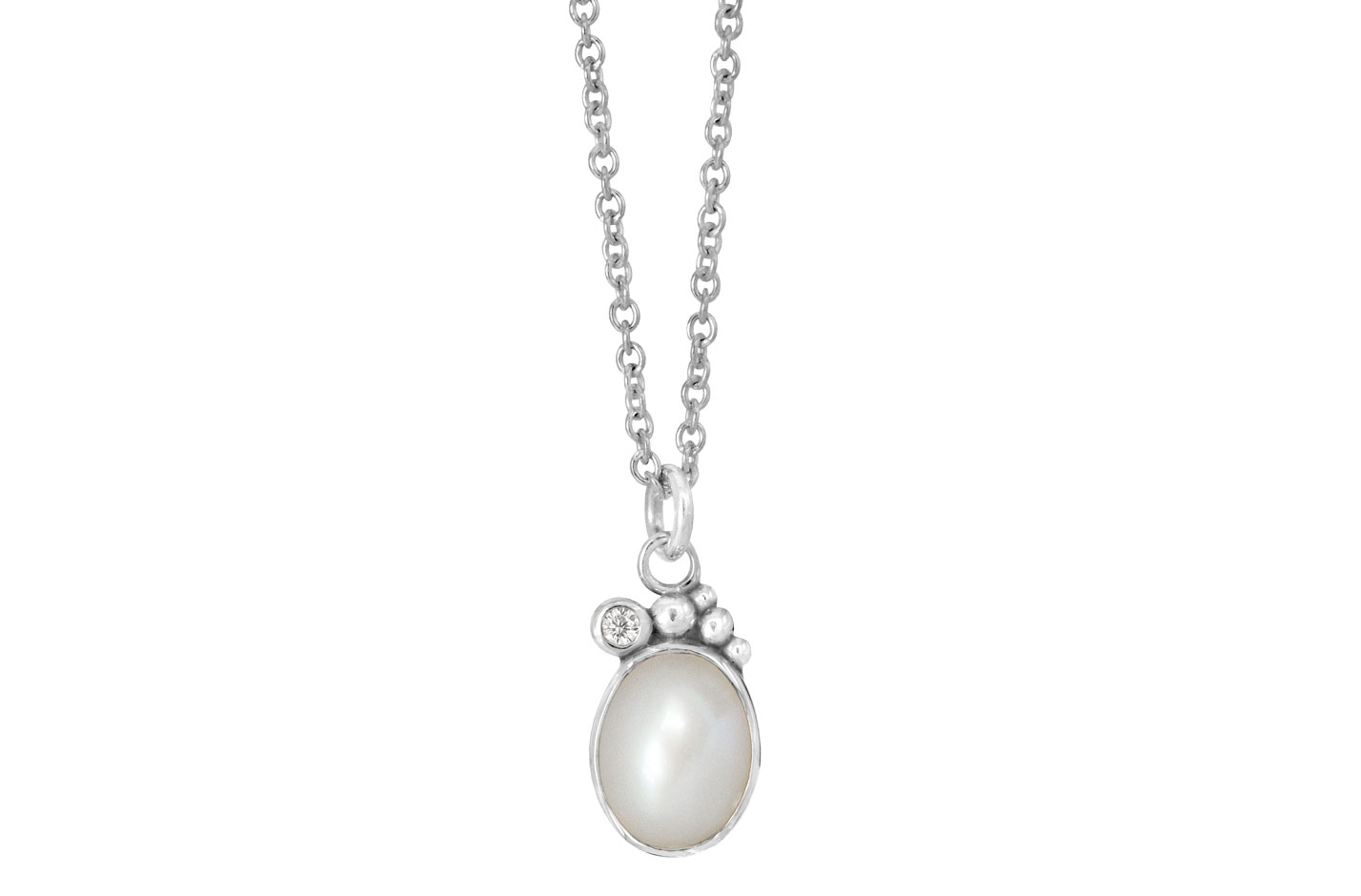 Sølv collier - Pleasant Pearl
