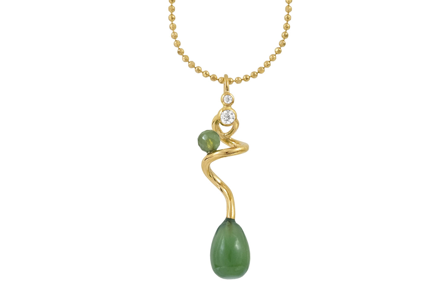 Forgyldt collier  - Savannah