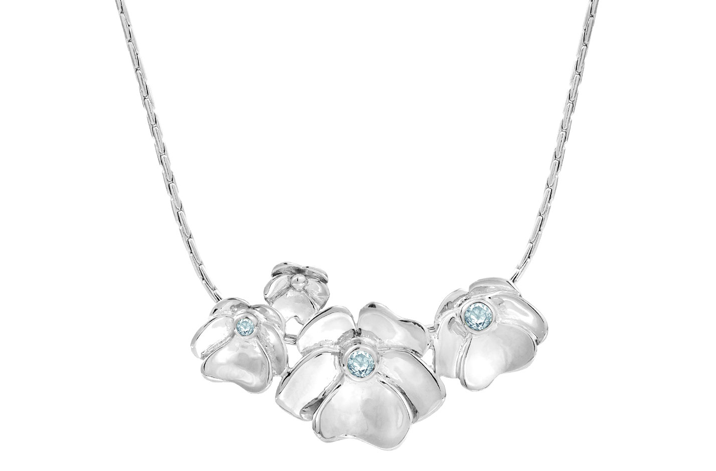 Sølv collier  - Pansy