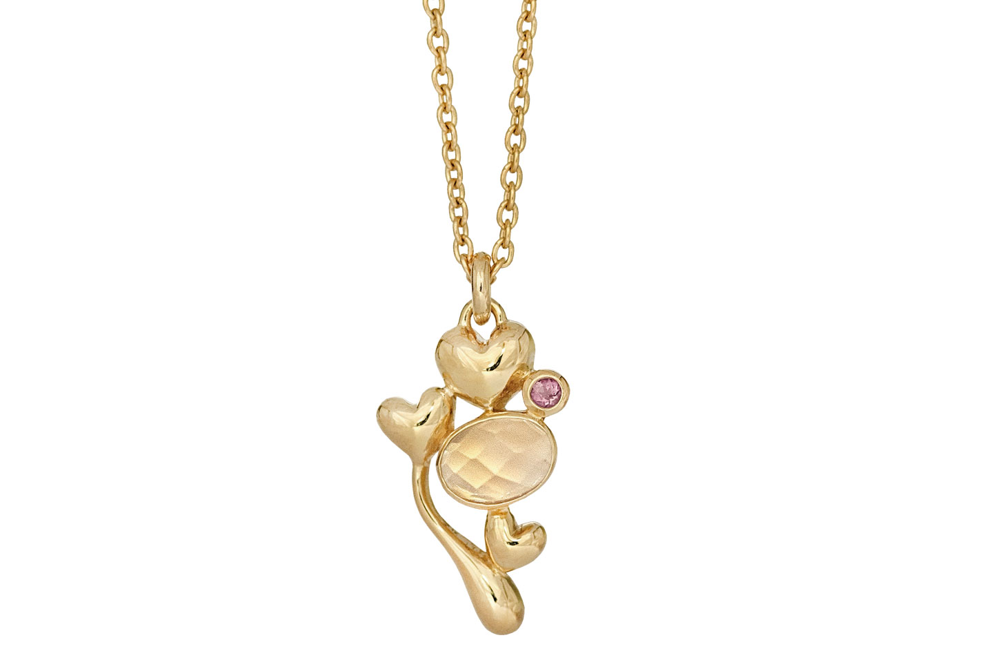 Forgyldt collier - Bunch of Love
