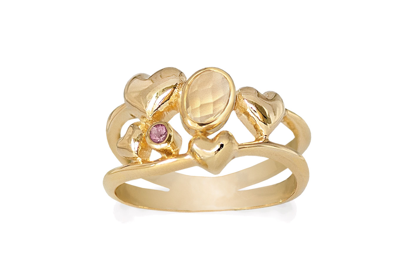 Forgyldt ring - Bunch of Love