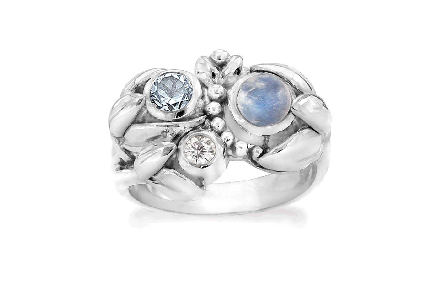 Sølv ring - Water Lilly