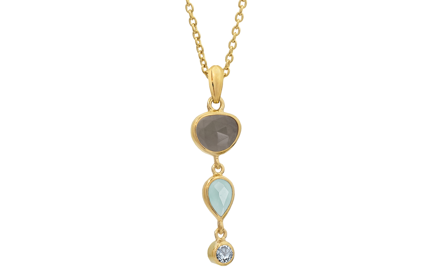 Forgyldt collier - Belvedere 