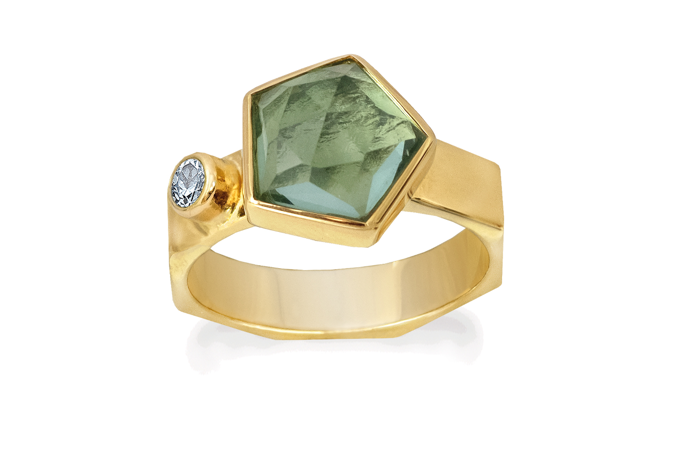 Forgyldt ring - Arletta